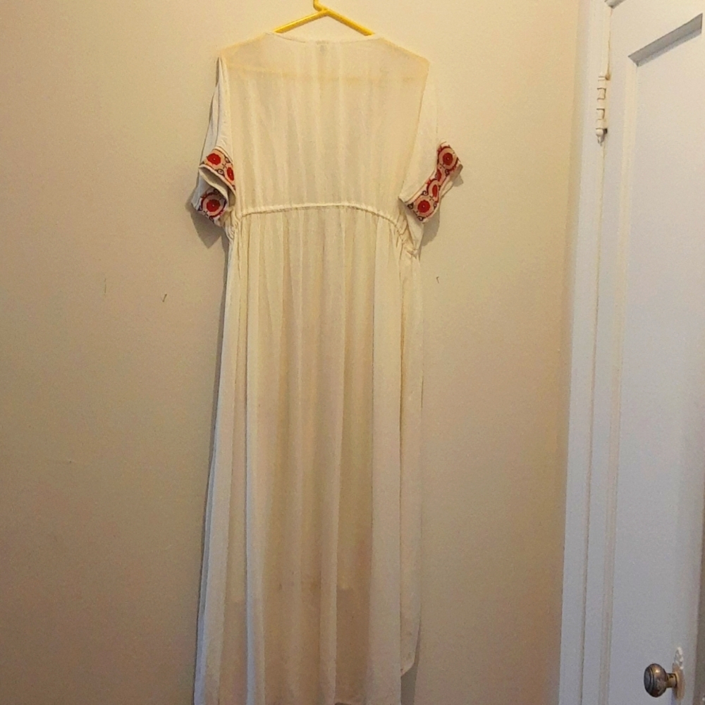 Raga Embroidered Off White Dress Size S - Picture 3 of 3